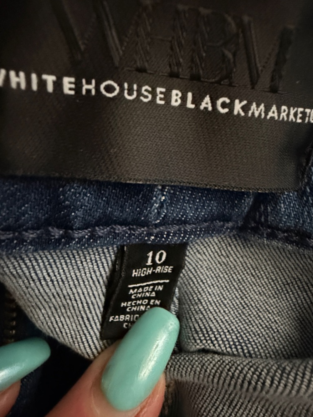White House, Black market Denim Button-Detail Women's Shorts - Blue - Picture 10 of 10